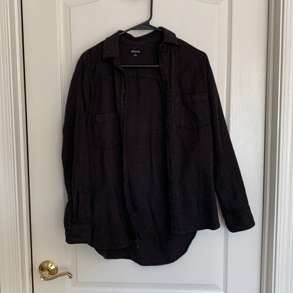 grey madewell flannel - worn but like new